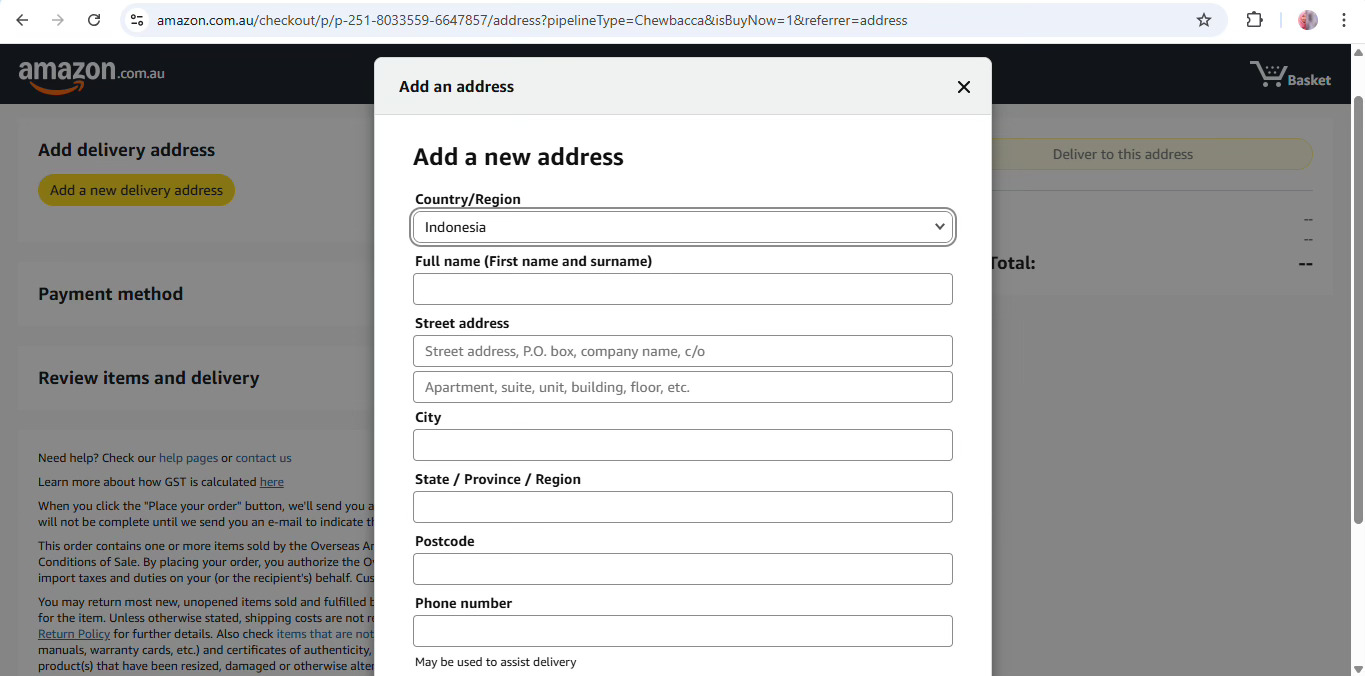 Use this Address