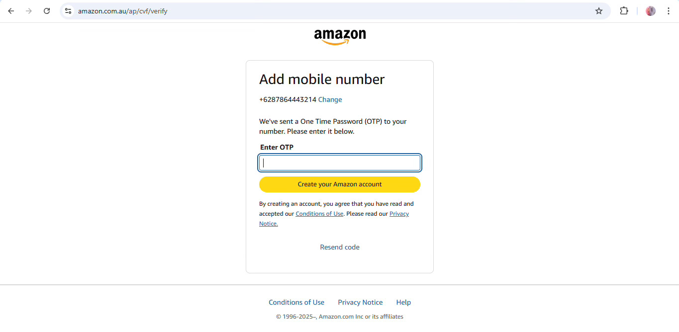 Create Your Amazon Account